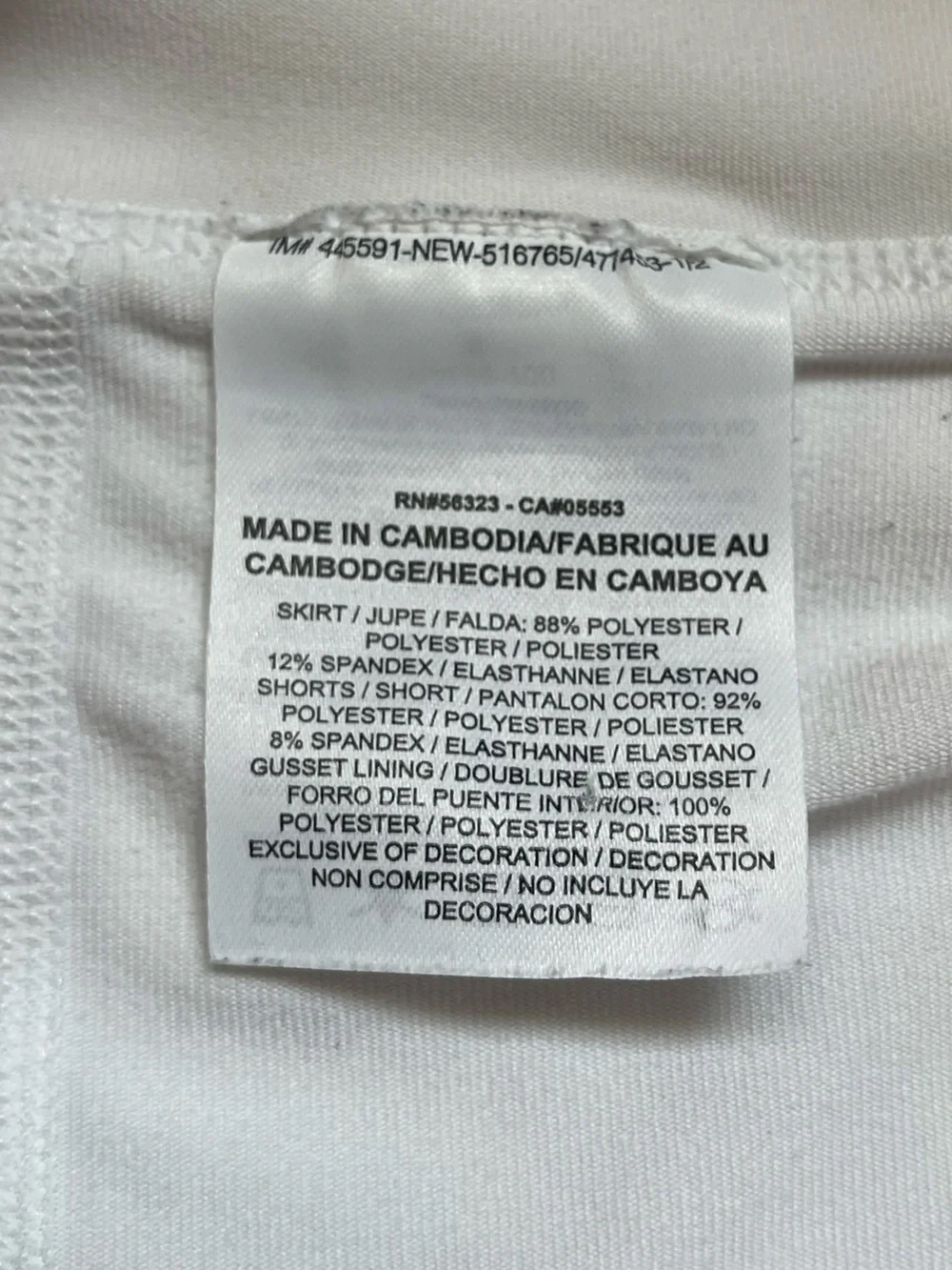 Nike Dri-FIT Tennis Skort Small White Pleated Built-In Shorts